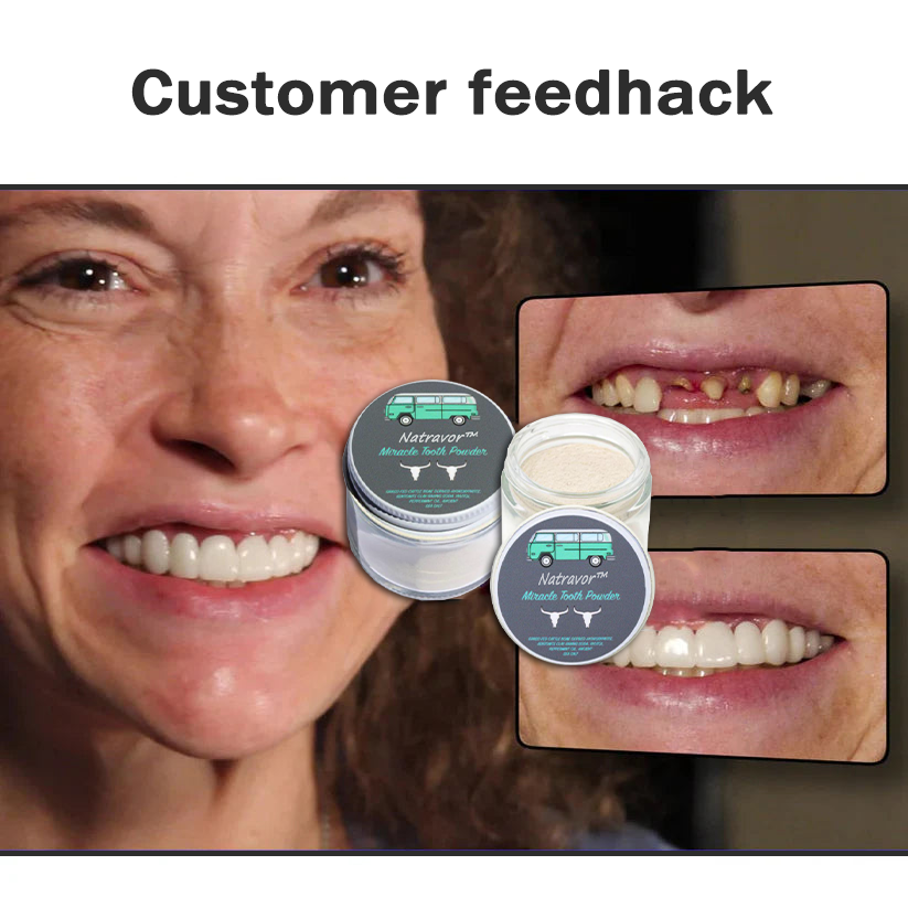 Natravor™Miracle Tooth Powder🦷Obtain American Dental Association (ADA) Certification (Treats periodontitis and mouth ulcers, prevents tooth loss, and repairs gum recession)