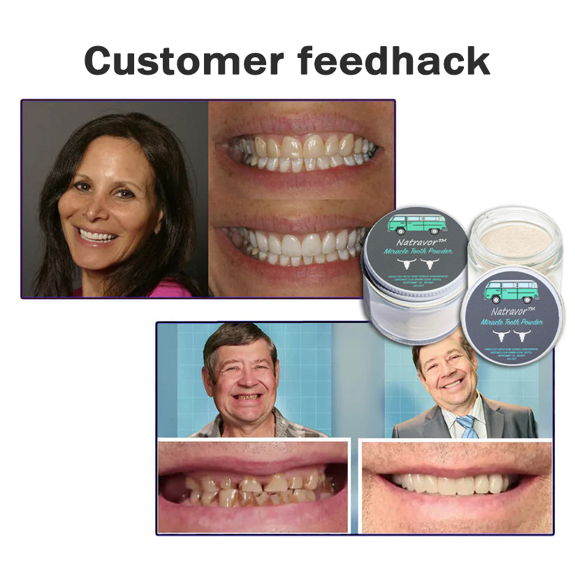 Natravor™Miracle Tooth Powder🦷Obtain American Dental Association (ADA) Certification (Treats periodontitis and mouth ulcers, prevents tooth loss, and repairs gum recession)