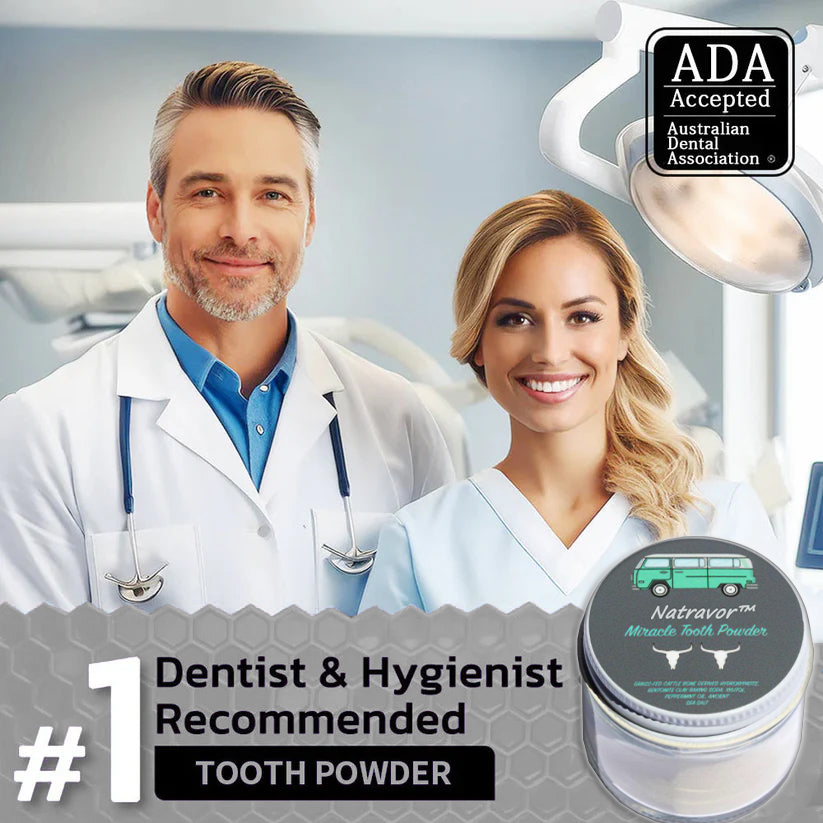 Natravor™Miracle Tooth Powder🦷Obtain American Dental Association (ADA) Certification (Treats periodontitis and mouth ulcers, prevents tooth loss, and repairs gum recession)