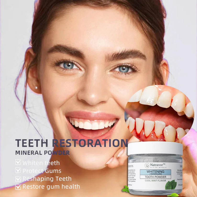 Natravor™Remineralizing & Whitening Tooth Powder Cool Mint