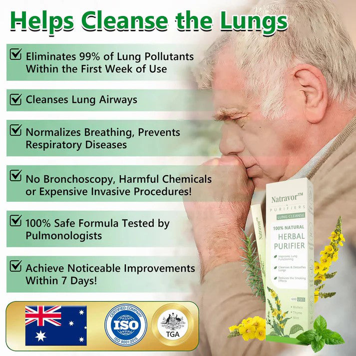 Natravor™ Herbal Mullein Lung Purifier – Breathe Easy with Natural Mucus Relief & Respiratory Detox