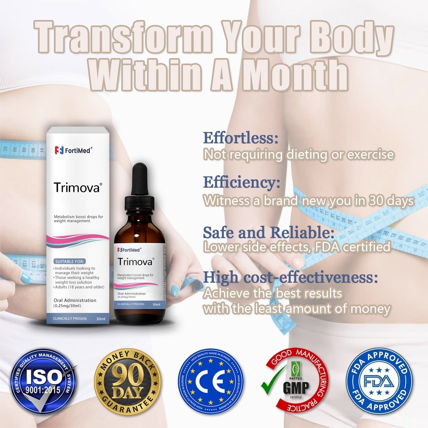 Trimova® Metabolic Boost Vitamin Drops(x12Bottles)
