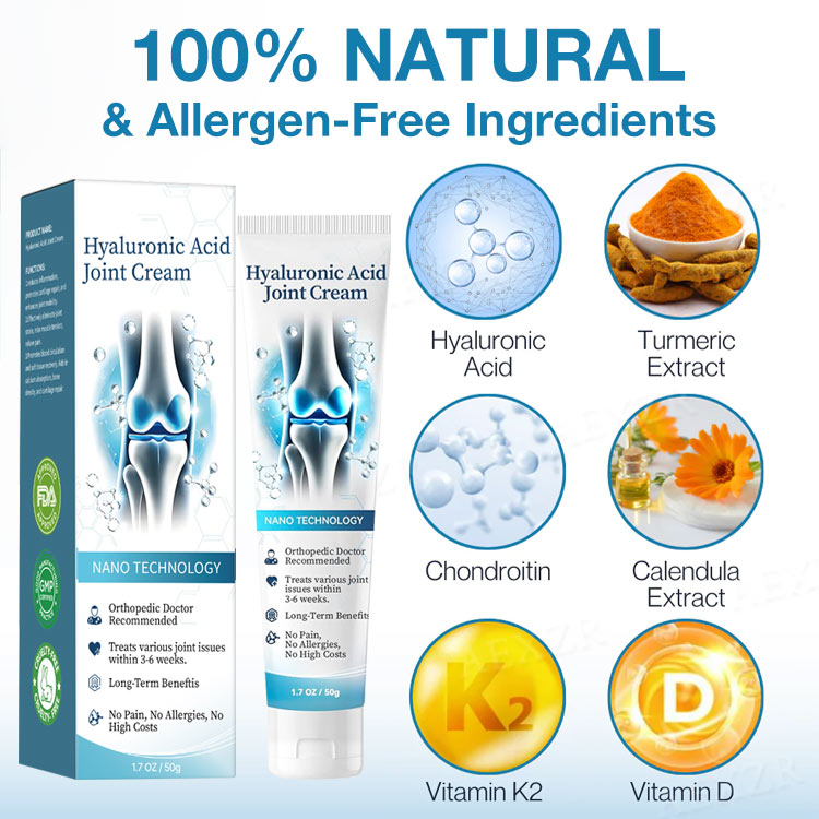 Healthylabcu® Hyaluronic Acid Joint Repair Cream-Experience Soothing Relief and Enhanced Mobility!
