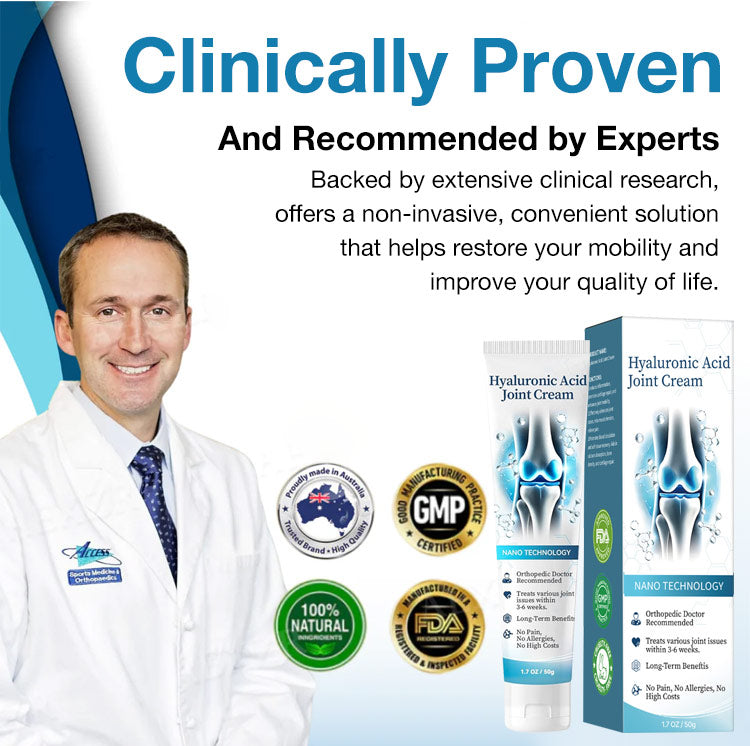 Healthylabcu® Hyaluronic Acid Joint Repair Cream-Experience Soothing Relief and Enhanced Mobility!