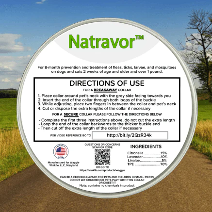Natravor™- Natural Anti-Flea, Tick, & Mosquito Collar (Safest 8+ Months Protection)