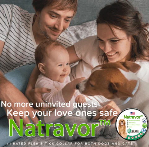 Natravor™- Natural Anti-Flea, Tick, & Mosquito Collar (Safest 8+ Months Protection)