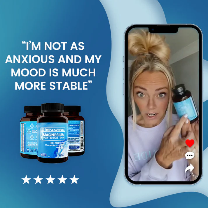 π₯ Hot TT Deal, Lowest Price Online, Limited-Time Discount β³ | Triple Magnesium Complex | 300mg Magnesium Glycinate, Malate, & Citrate for Muscles πͺ, Nerves π§ , & Energy β‘