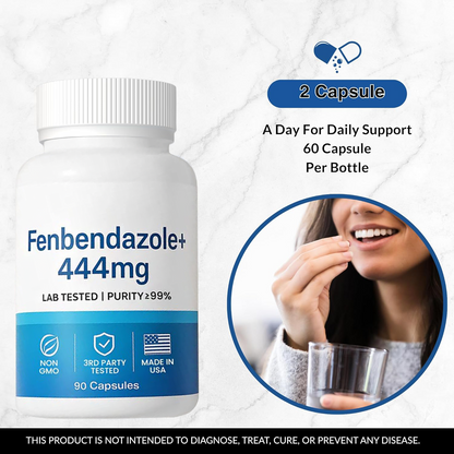 Last Day Promotion✨65% OFF🎁-High-Purity Fenbendazole 444mg Capsules – >99% Purity Certified, 90 capsules|Deworming