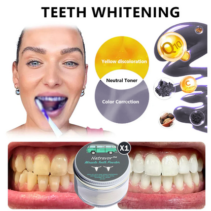 Natravor™Miracle Tooth Powder🦷Obtain American Dental Association (ADA) Certification (Treats periodontitis and mouth ulcers, prevents tooth loss, and repairs gum recession）