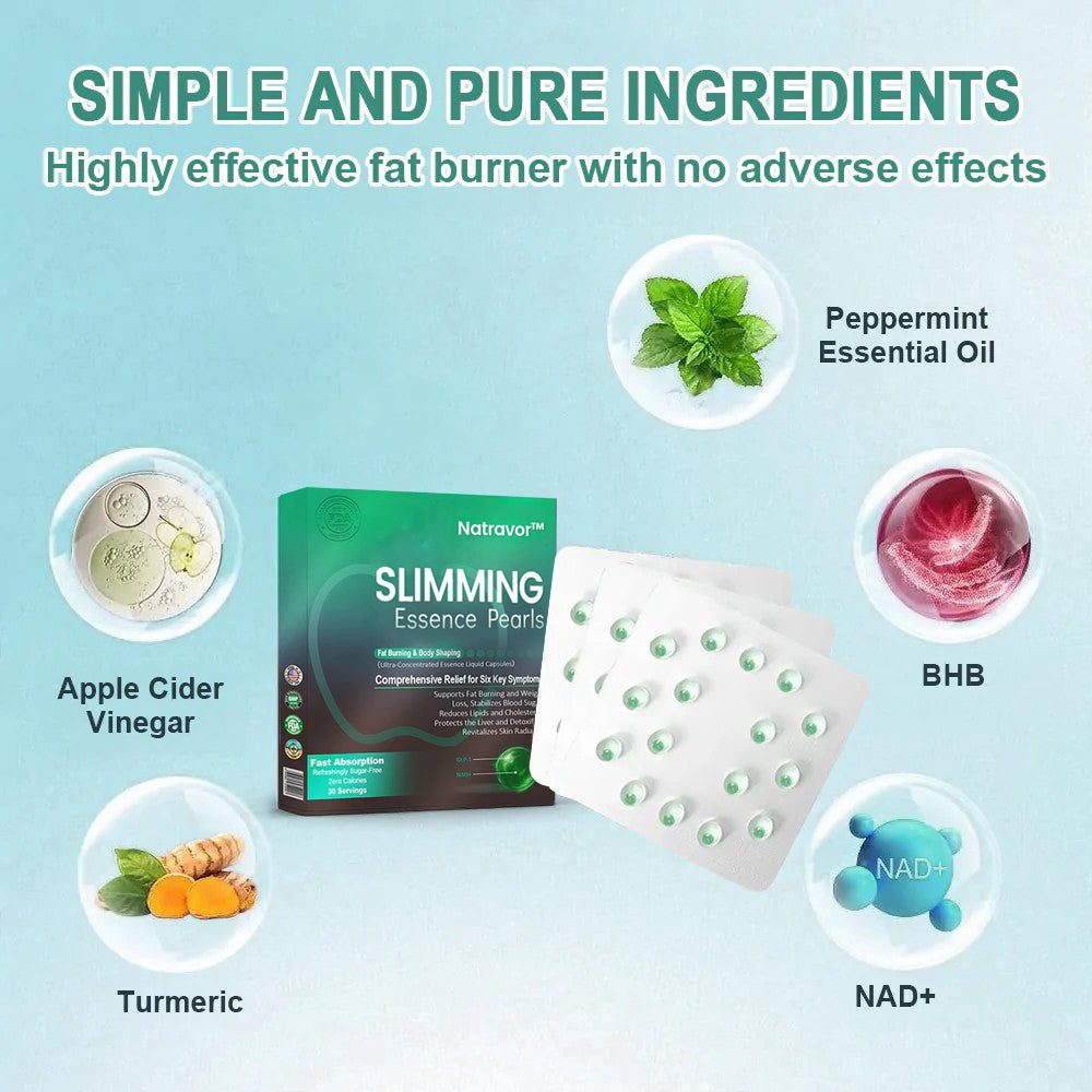 [Official Store] Natravor™ Slimming Essence Pearls 🍏｜🔥 Fast Fat Burn & Metabolic Balance｜Backed by Obesity Research Experts