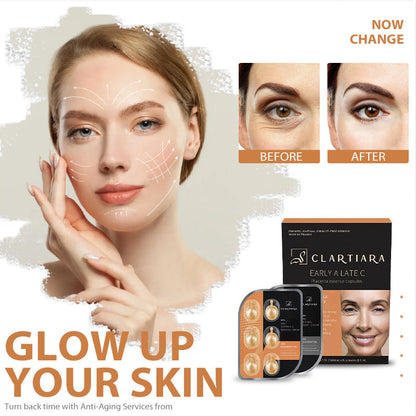 🔥 Clartiara 💰 Morning C & Evening A Placenta Capsules 💊 | Brighten & Revitalize!