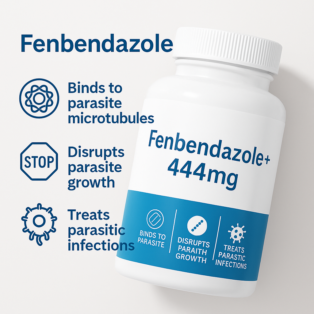 Last Day Promotion✨65% OFF🎁-High-Purity Fenbendazole 444mg Capsules – >99% Purity Certified, 90 capsules|Deworming