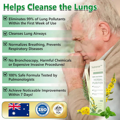 Natravor™ Herbal Mullein Lung Purifier – Breathe Easy with Natural Mucus Relief & Respiratory Detox