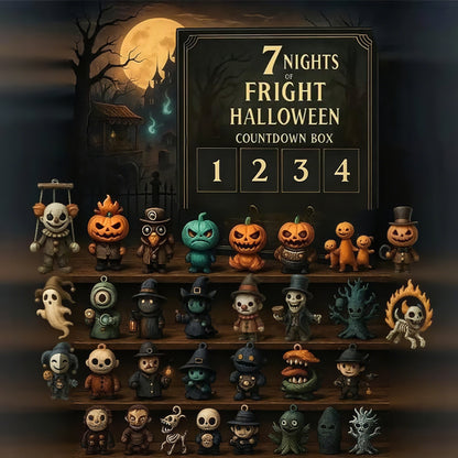 🔥LAST DAY 49% OFF - 🎃31 Nights of Fright – Halloween Countdown Box with Figurines
