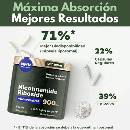 🔥High Purity  Supplement🔥|Liposomal Nicotinamide Riboside, Resveratrol, Quercetin for Anti-Aging, Energy, and Focus