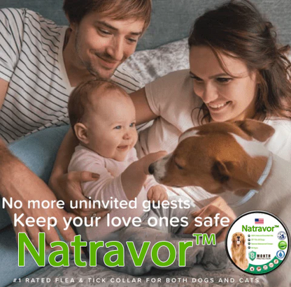 Natravor™- Natural Anti-Flea, Tick, & Mosquito Collar (Safest 8+ Months Protection)